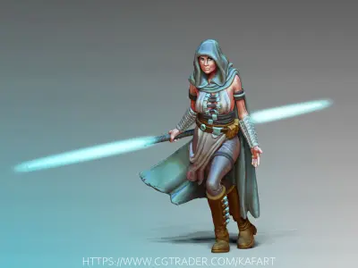 Light side bundle II - masters and apprentices 35 mm scale  3D print model