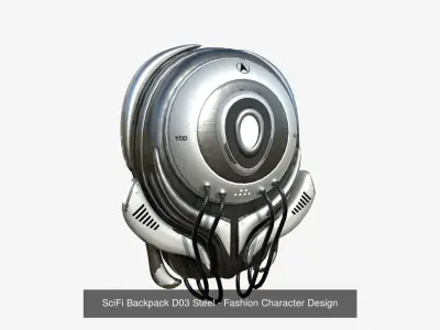 10 SciFi Backpack D Collection - Fashion Character Design