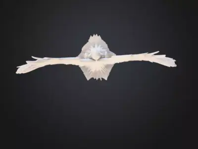 Biblically Accurate Seraphim  Low-poly 3D model