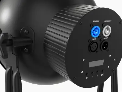 Vintage LED spotlight 3D model