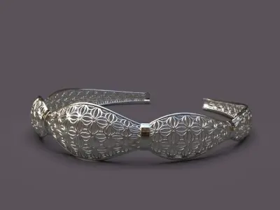 Light cuff bracelet 3D print model