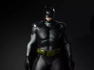 Batman Prototype Suit Low-poly 3D model