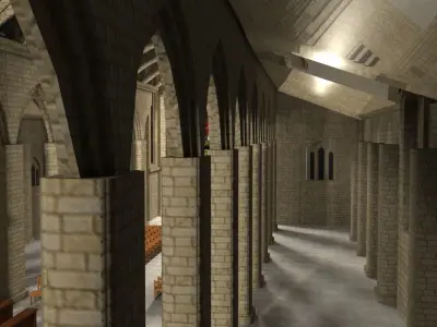 Cathidral church 3D model