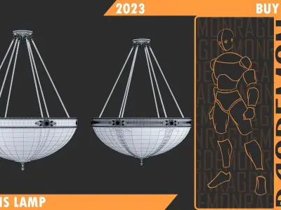Twins Lamp 3D model