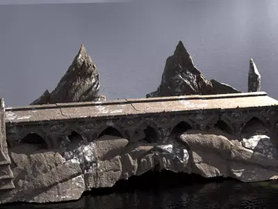 Syrian Stone monolith  3D model