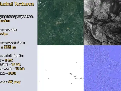 Hechi China City Landscape 3D Model 3D model