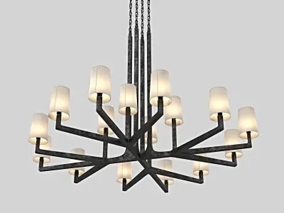 WRIGHT ROUND CHANDELIER 3D model