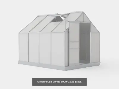 Collection of Greenhouse Venus 5000 Glass - 3 Models 3D Model Pack