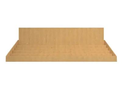 Product Display Stand Cardboard v3 001 Low-poly 3D model