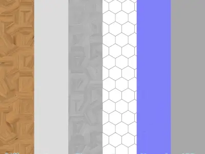 Parquet - Laminate - Wooden floor 3D model 6