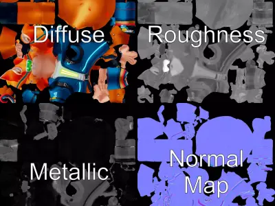 Futuristic Fox Hero model pack Low-poly 3D model