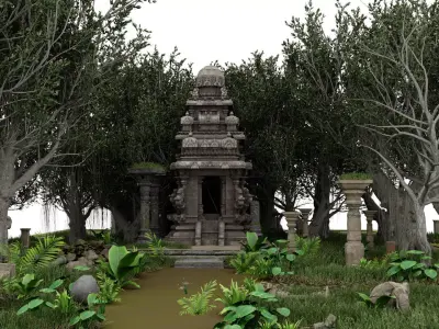 kali old temple  3D model