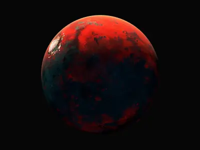 Planet Low-poly 3D model
