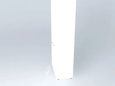 PANELLED DOORS CABINET900x450x2090mm Free 3D model