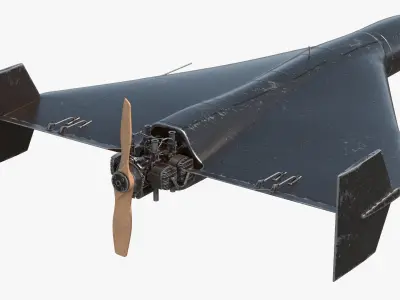  Suicide Drone Shahed 136 Black Rigged for Maya 