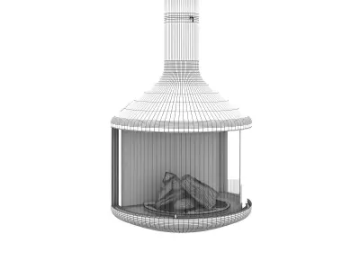 Hubfocus Fireplace 3D model