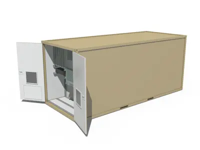 20ft Office Container Version 3 3D model