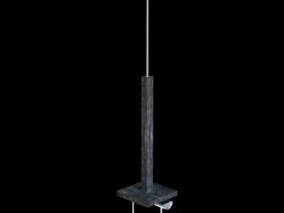 Set of interior lamps Low-poly 3D model