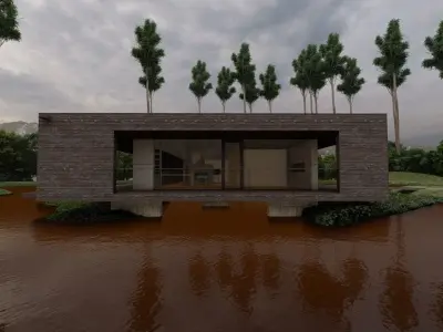 Casa Scene-villa-modern house 3D model