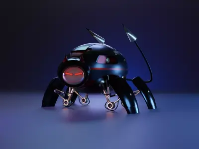 wild cat robot 3D model
