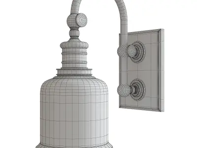 Keswick 1 Light Wall Sconce Low-poly 3D model