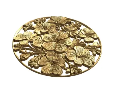 Classic circular carved decor ornament 13 3D print model purchase