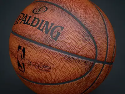 Spalding NBA Official Basketball Game Balls Pack 3D model