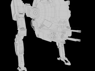 Cyberpunk Mech Suit 3D model
