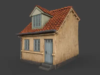 European House A2 3D model-texture 3D model