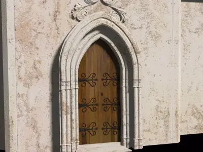 Castle Door 3 3D model