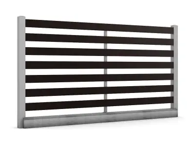 Wooden Fence 3D model