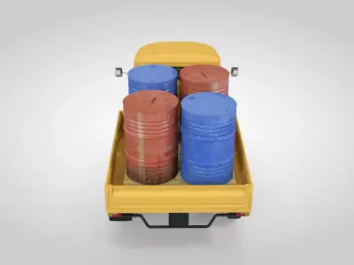 Piaggio Ape with Cargo 3D model