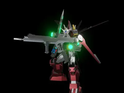 TheMechaNoid 5 gundam with lights 3D model