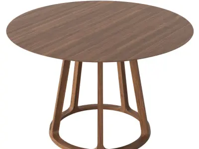 Rejuvenation Morrison round dining table 3D model