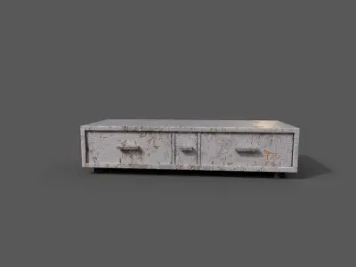 Old Modern Furniture 3D Model Low-poly 3D model buy