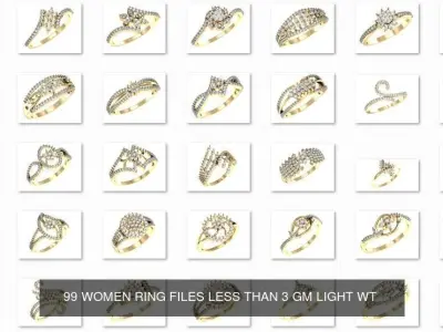 500 Light wt ring  3D Model Pack