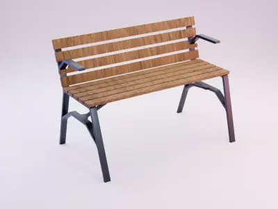 Park Bench 3D model