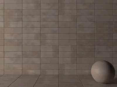 Concrete wall tiles Suite Taupe 20x60 Set 2 Texture
