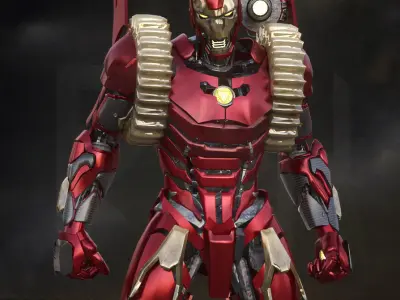 Iron Man MK63 Godbuster Armor 3D model