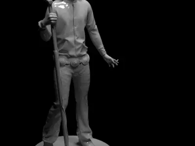 Jim Morrison figure 3D print model