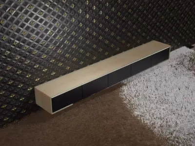 Modertn Tv stand Low-poly 3D model