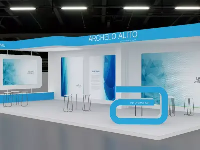 Booth Exhibition 3D model  3D model