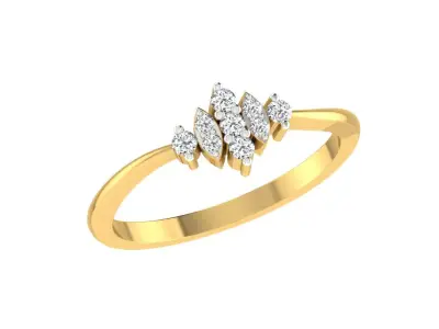 Women Ring  Render 3dm STL OBJ FBX Details 3D print model 209