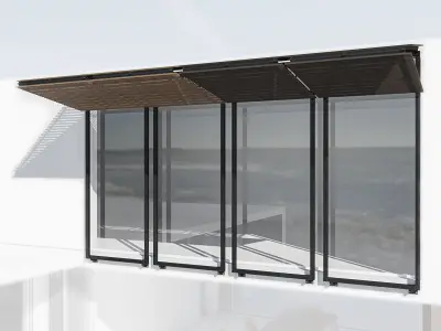 Shutters awnings and 3D model