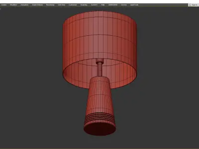 FRANKFORT CONE TABLE LAMP Low-poly 3D model