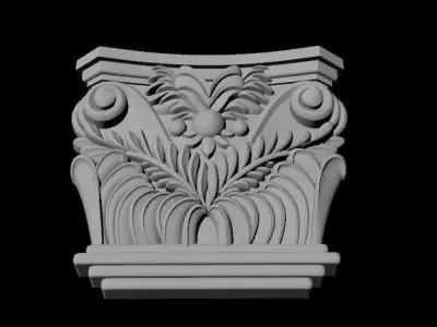 pilaster decorative column 3D model
