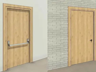 Emergency Exit Door 3D model