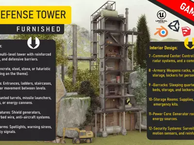 Defense Tower 3D model