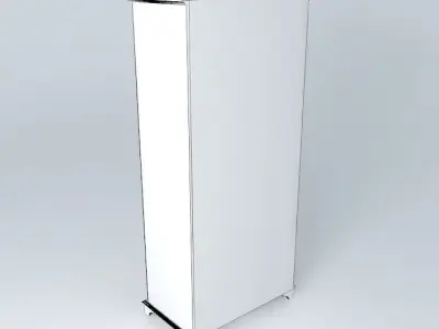 showcase bookcase with glass doors Free 3D model