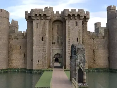 Bodiam Castle 3D model